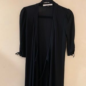 Black wrap dress
